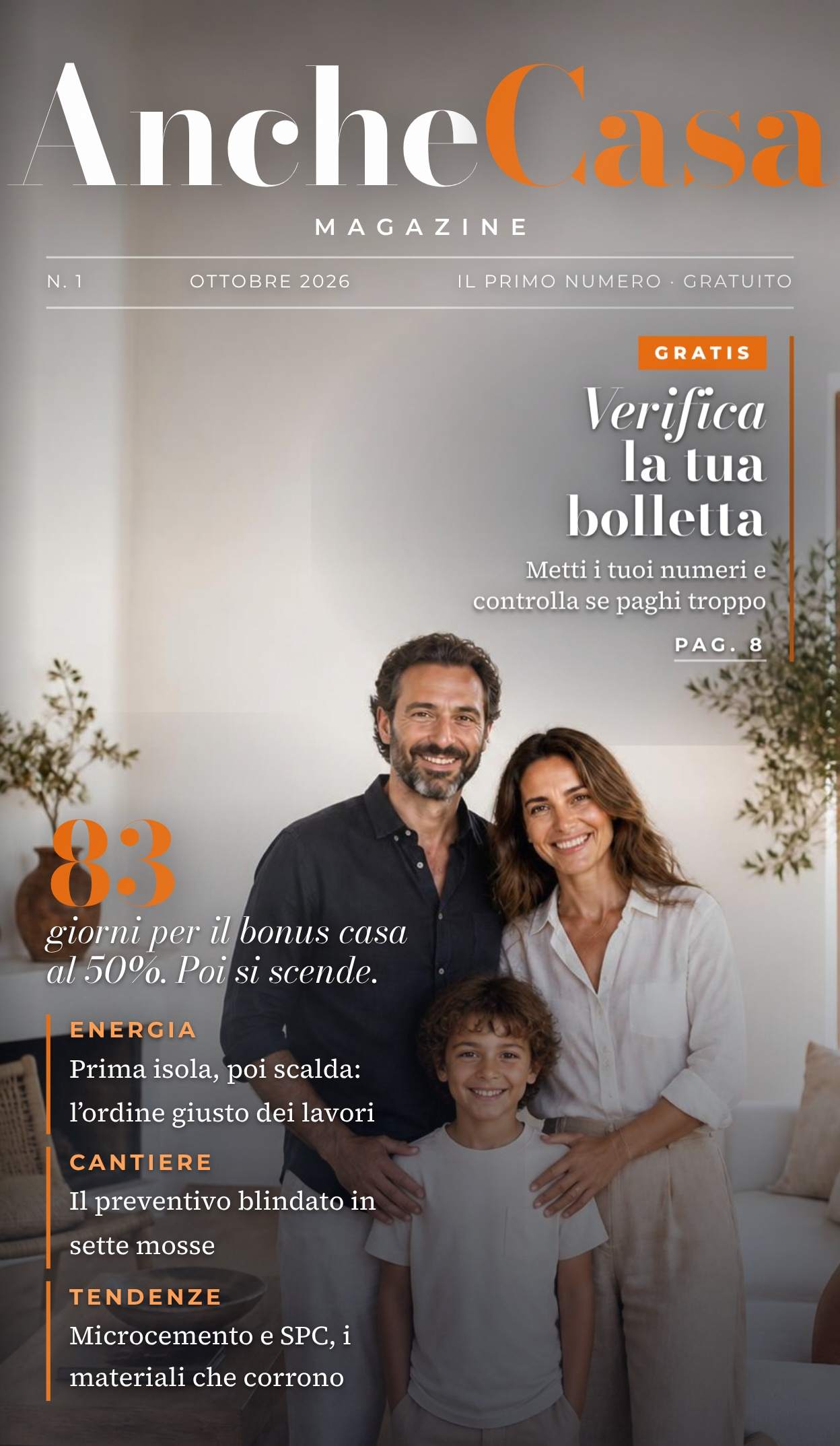 Copertina di AncheCasa Magazine numero 1
